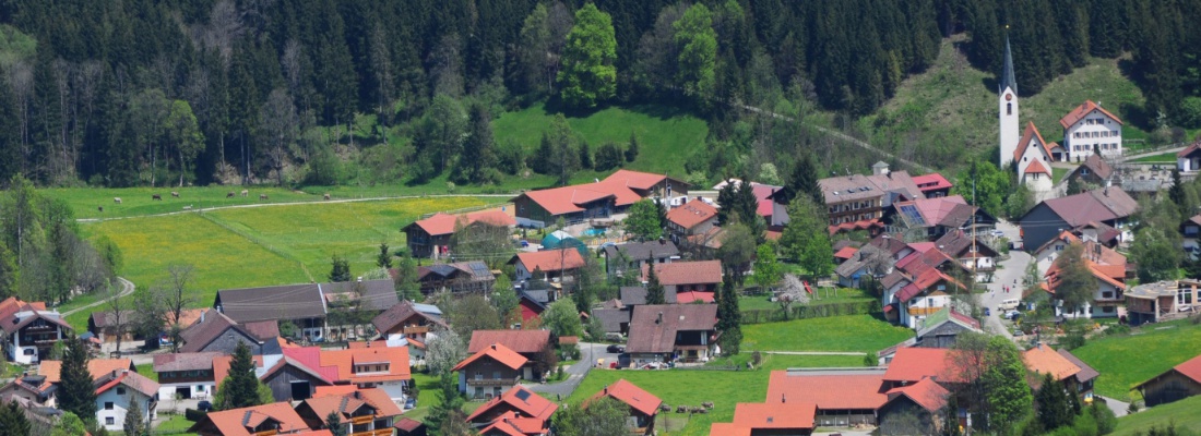 Blick auf Unterjoch